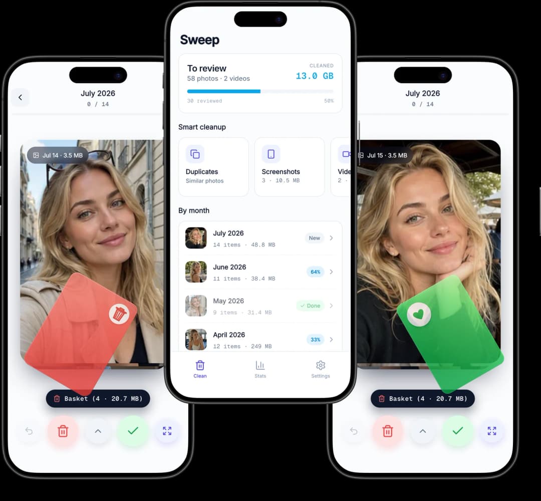 Sweep app screenshot
